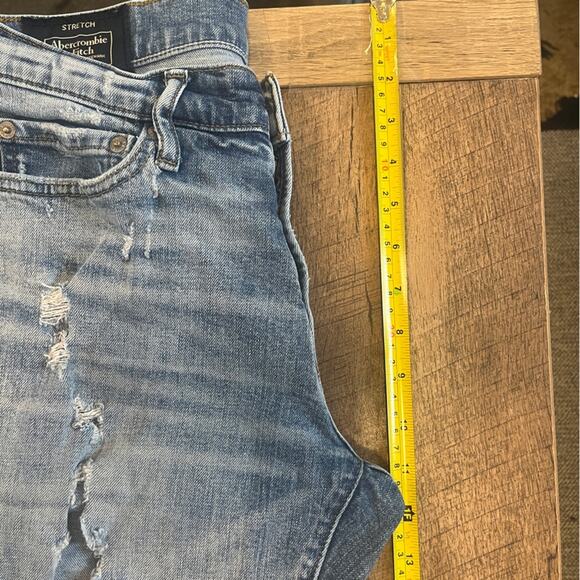 Abercrombie & Fitch Skinny Stretch Jeans Mens 29x30 Distressed Medium Wash Urban - Picture 9 of 11